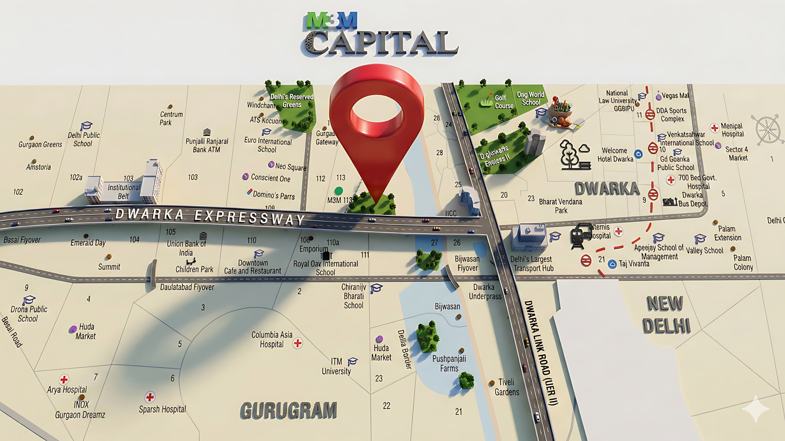 M3M Capital: Your Private Island of Luxury at Delhi’s Edge