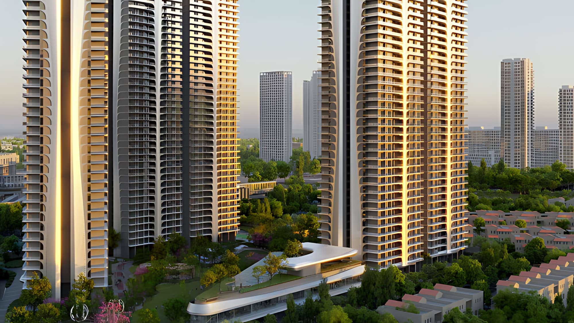 The Iconic 3 Twin Tower Architecture
