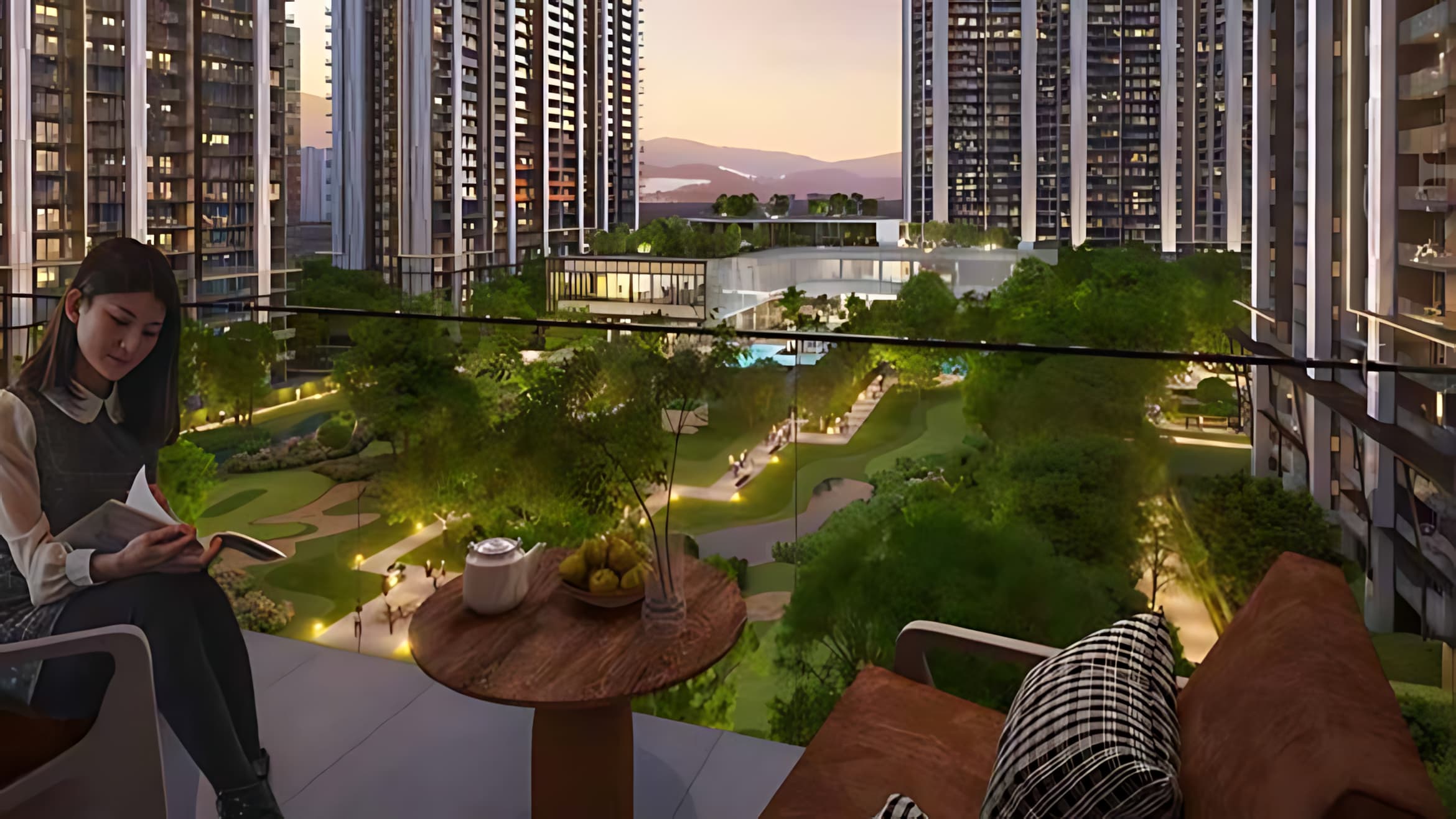 Panoramic Aravalli & Golf Green Views