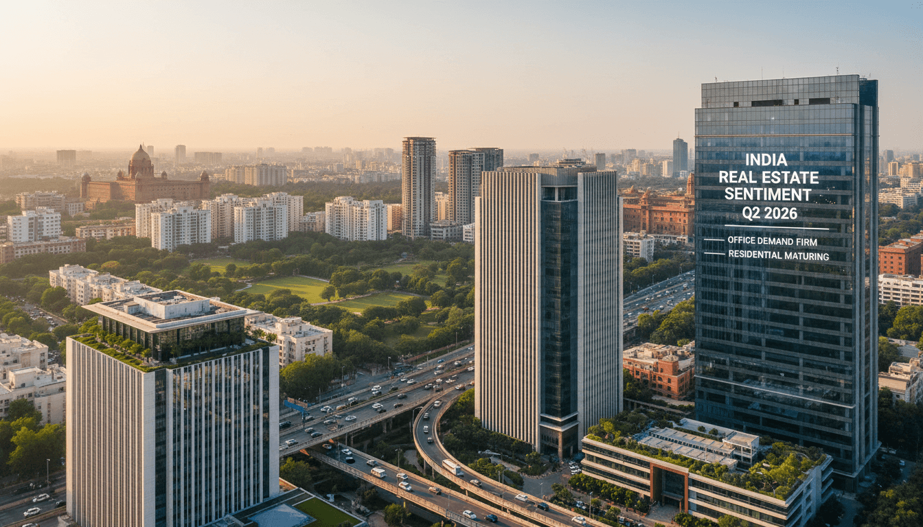 India's Real Estate Sentiment Steadies in Q2 2026 as Office Demand Holds Firm, Residential Market Matures