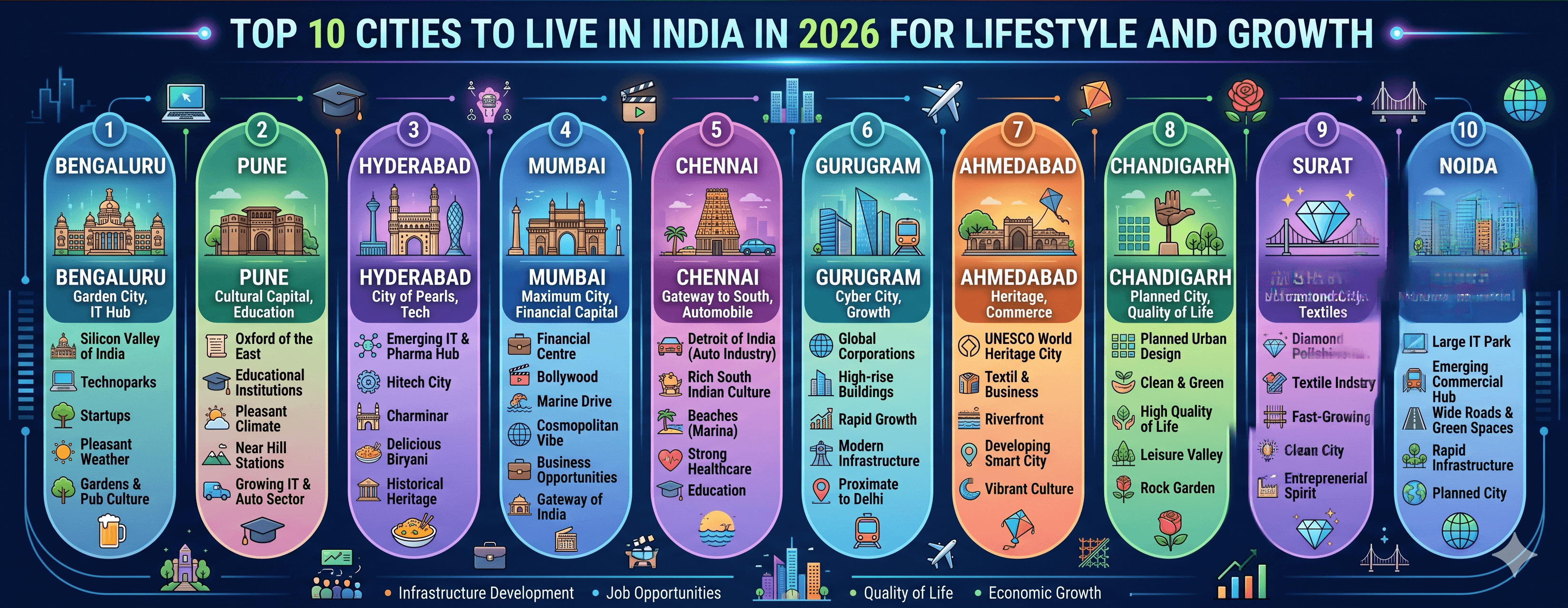 Top 10 Cities to Live in India in 2026 for Lifestyle and Growth