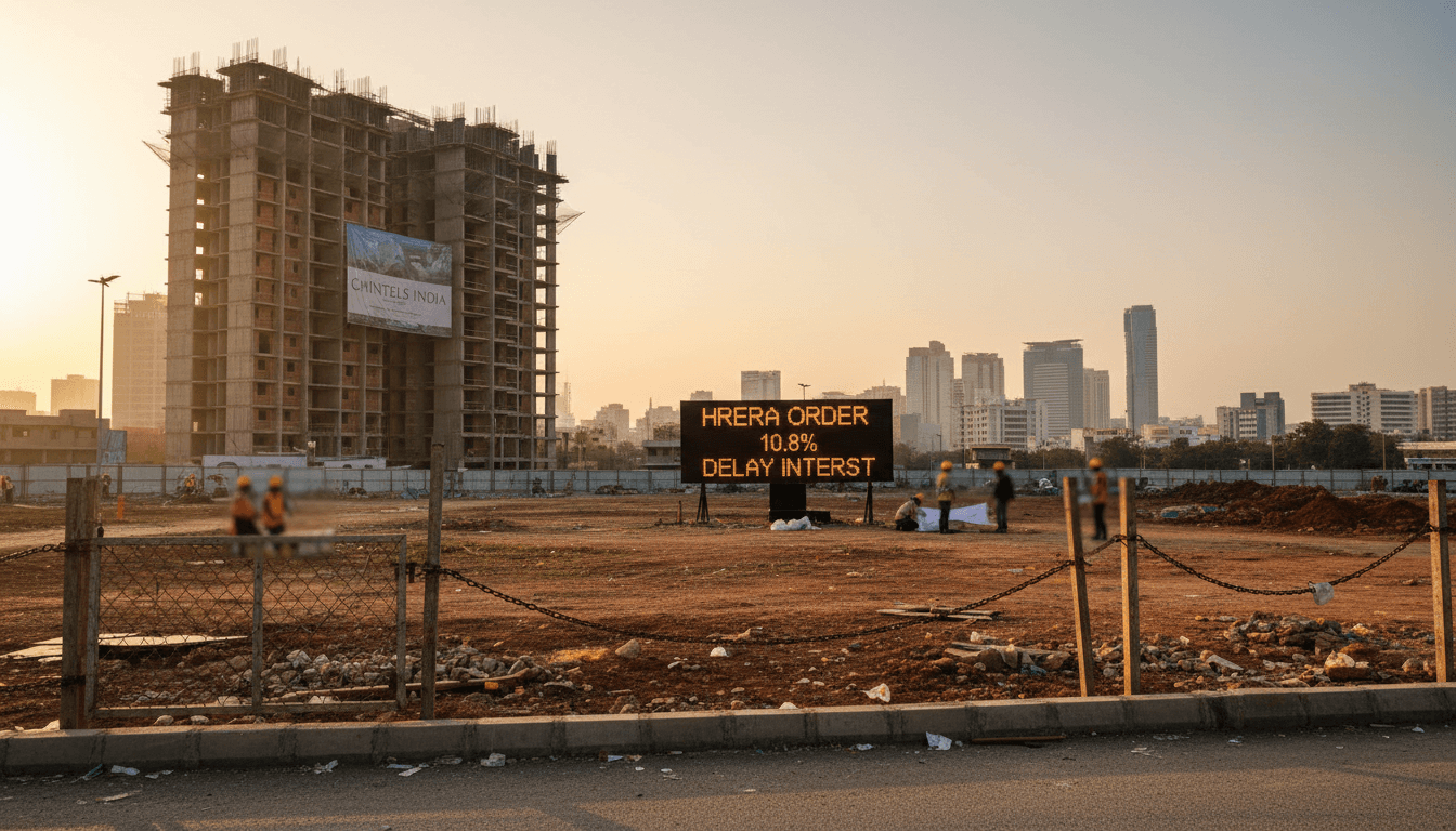 HRERA Orders Chintels India to Reinstate a Cancelled Plot, Pay 10.8% Delay Interest