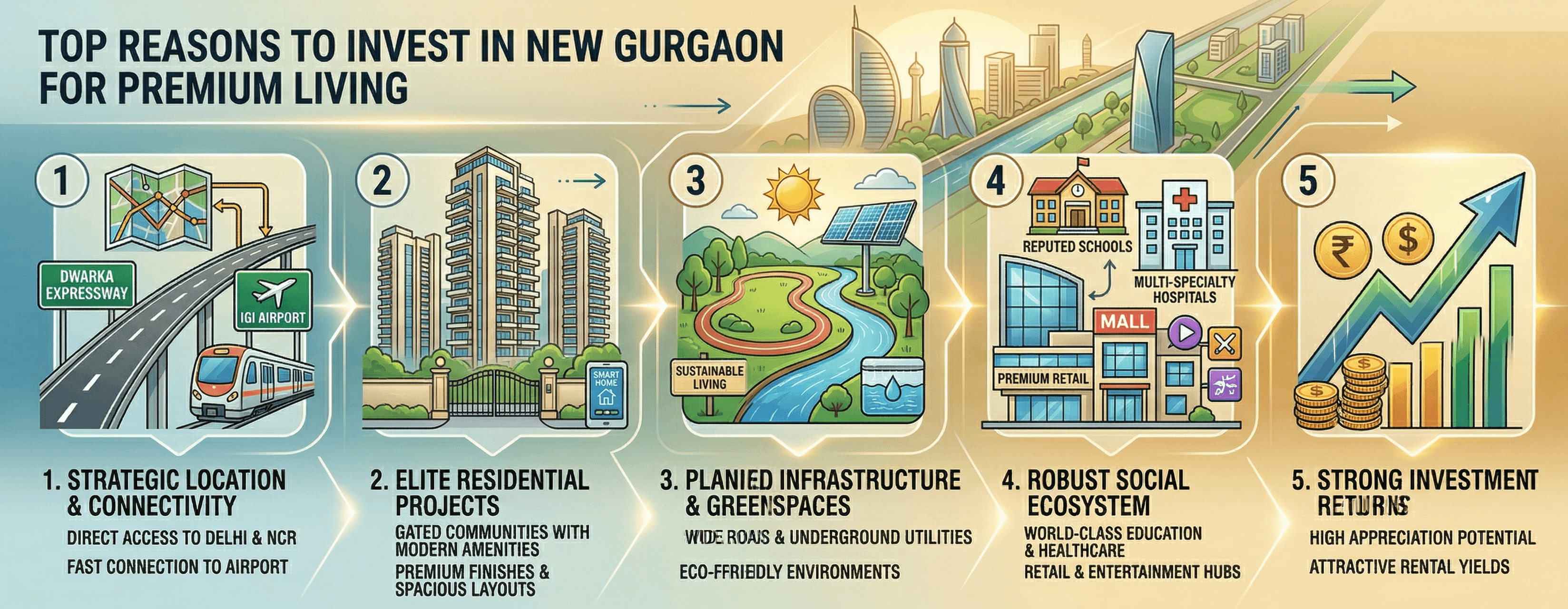 Top Reasons to Invest in New Gurgaon for Premium Living