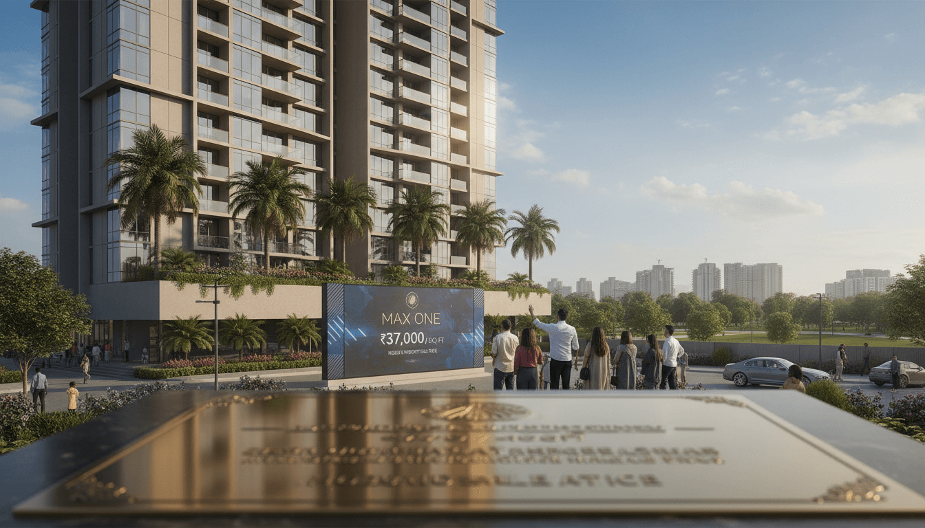 Max One Just Set Noida's Highest-Ever Sale Price at ₹37,000 a Square Foot