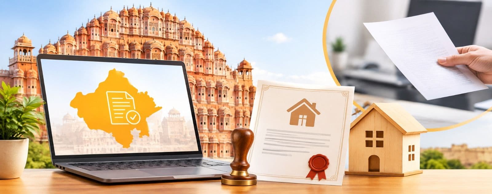 e panjiyan IGRS Rajasthan property registration steps