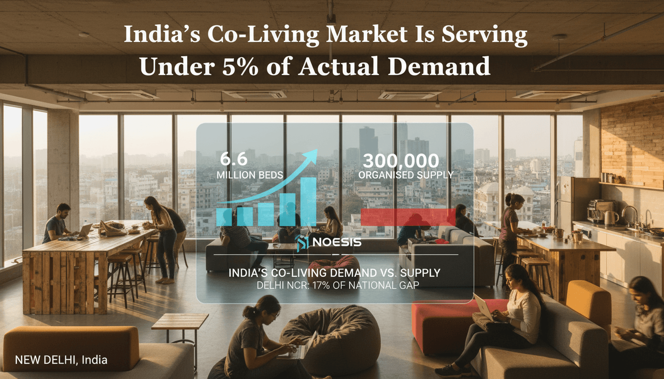 India's Co-Living Market Is Serving Under 5% of Actual Demand, According to a New NOESIS Study