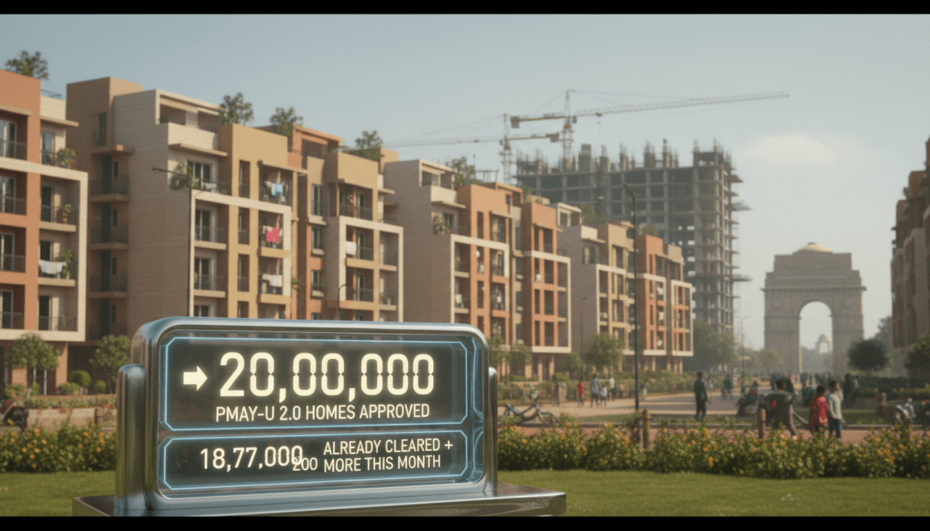 PMAY-U 2.0 Nears 20 Lakh Homes as Centre Clears 29,000 More Across Six States