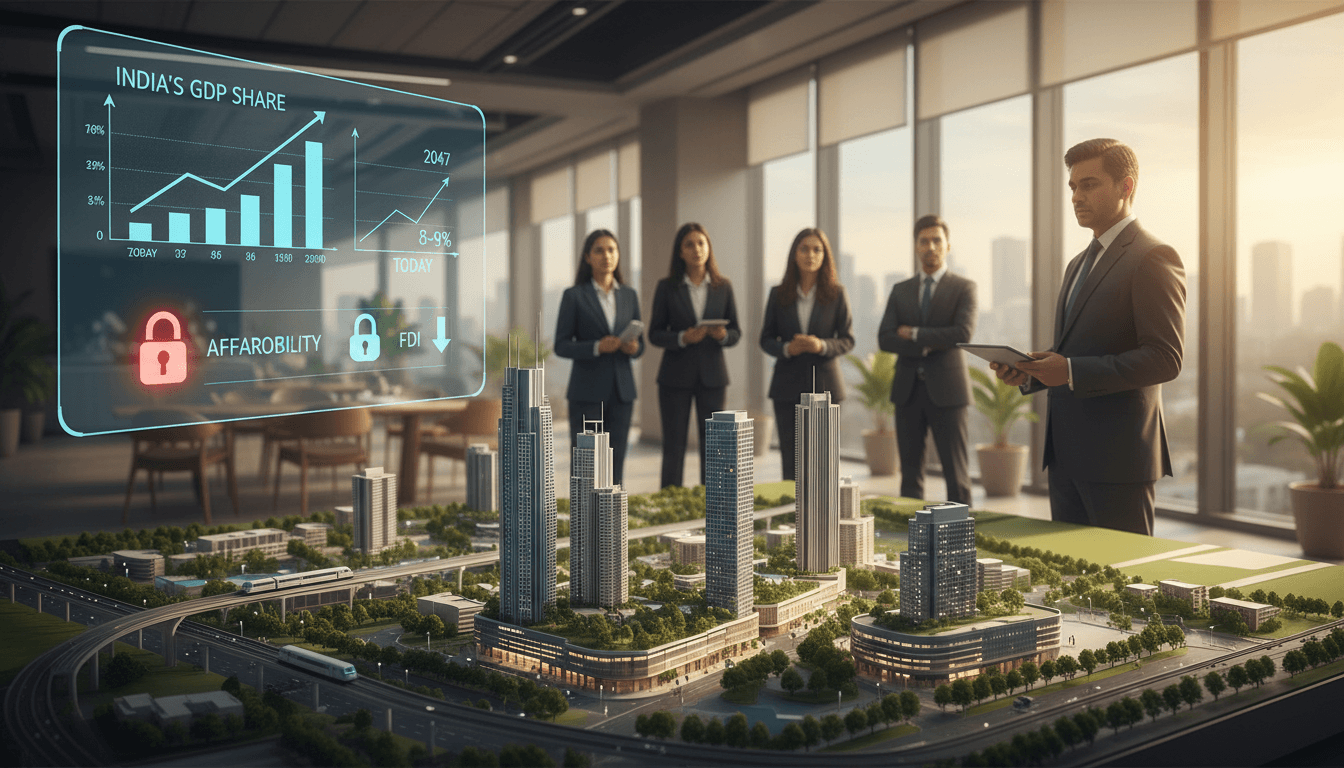 India's Real Estate Could Double Its GDP Share by 2047, Knight Frank's Zia Says, But Affordability Is the Catch