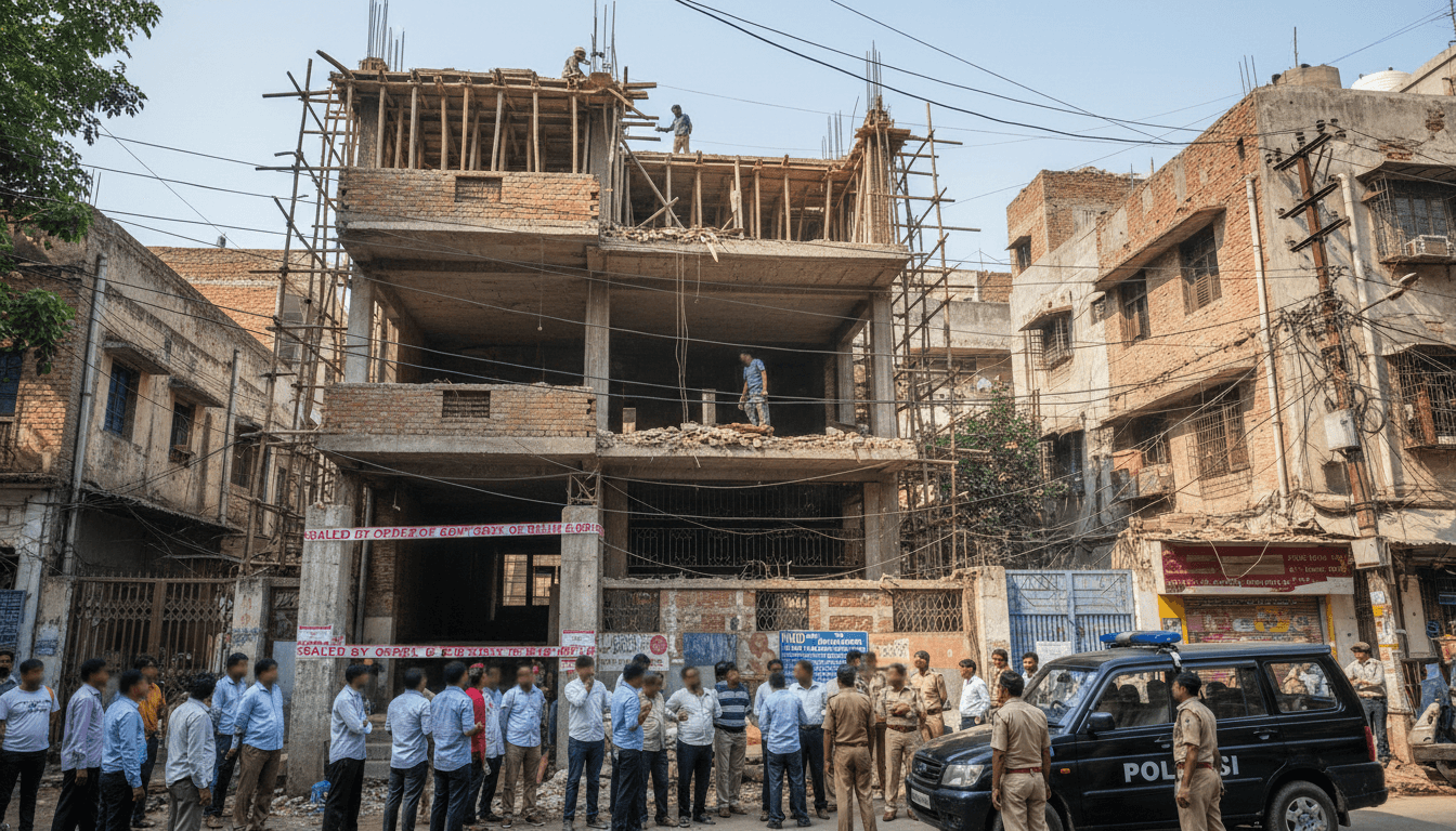 Delhi’s CM Orders Citywide Sealing of Unauthorised Fifth Floors, Suspends Five MCD Officials