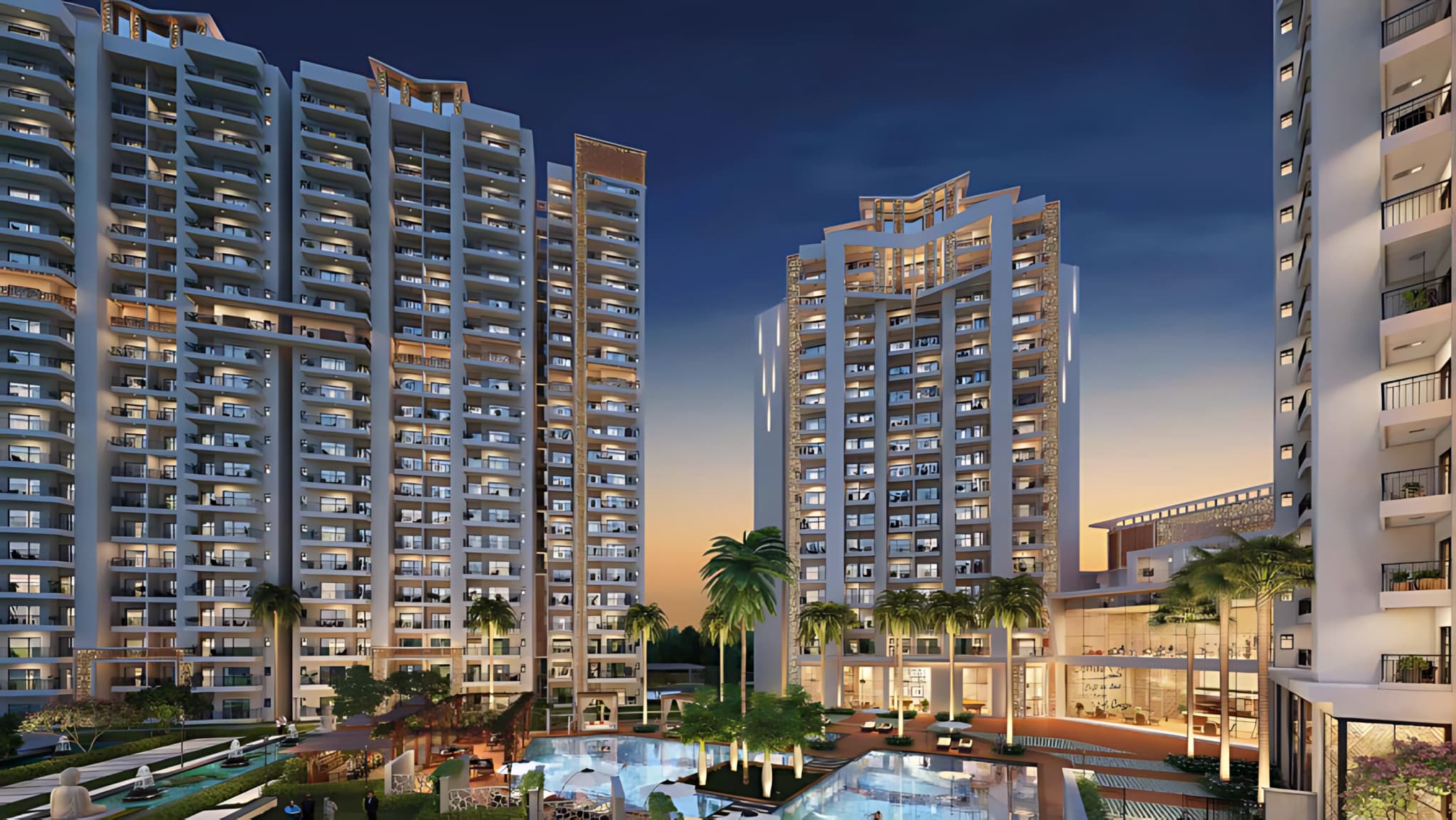 ACE Divino Sector 76 Noida premium residential towers with landscaped podium and open green spaces