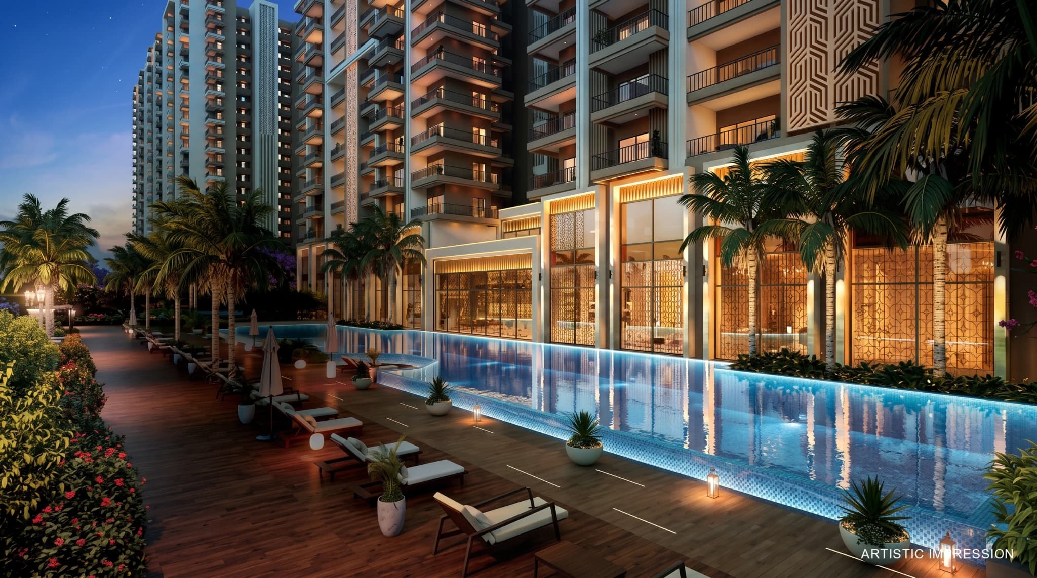 ACE Han’ei amenities and swimming pool area