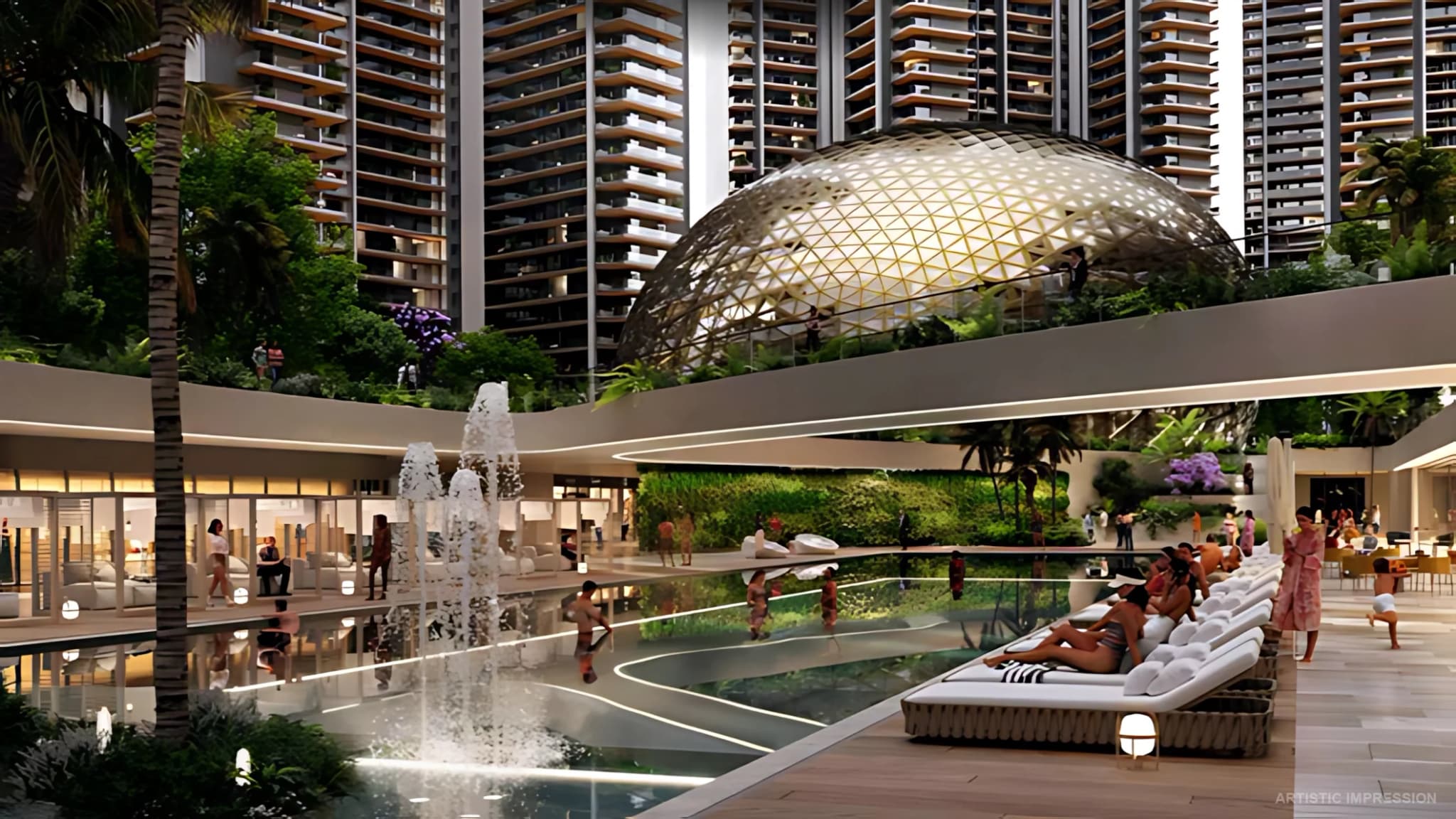 Premium lifestyle amenities and resort-inspired leisure spaces at Elan The Presidential