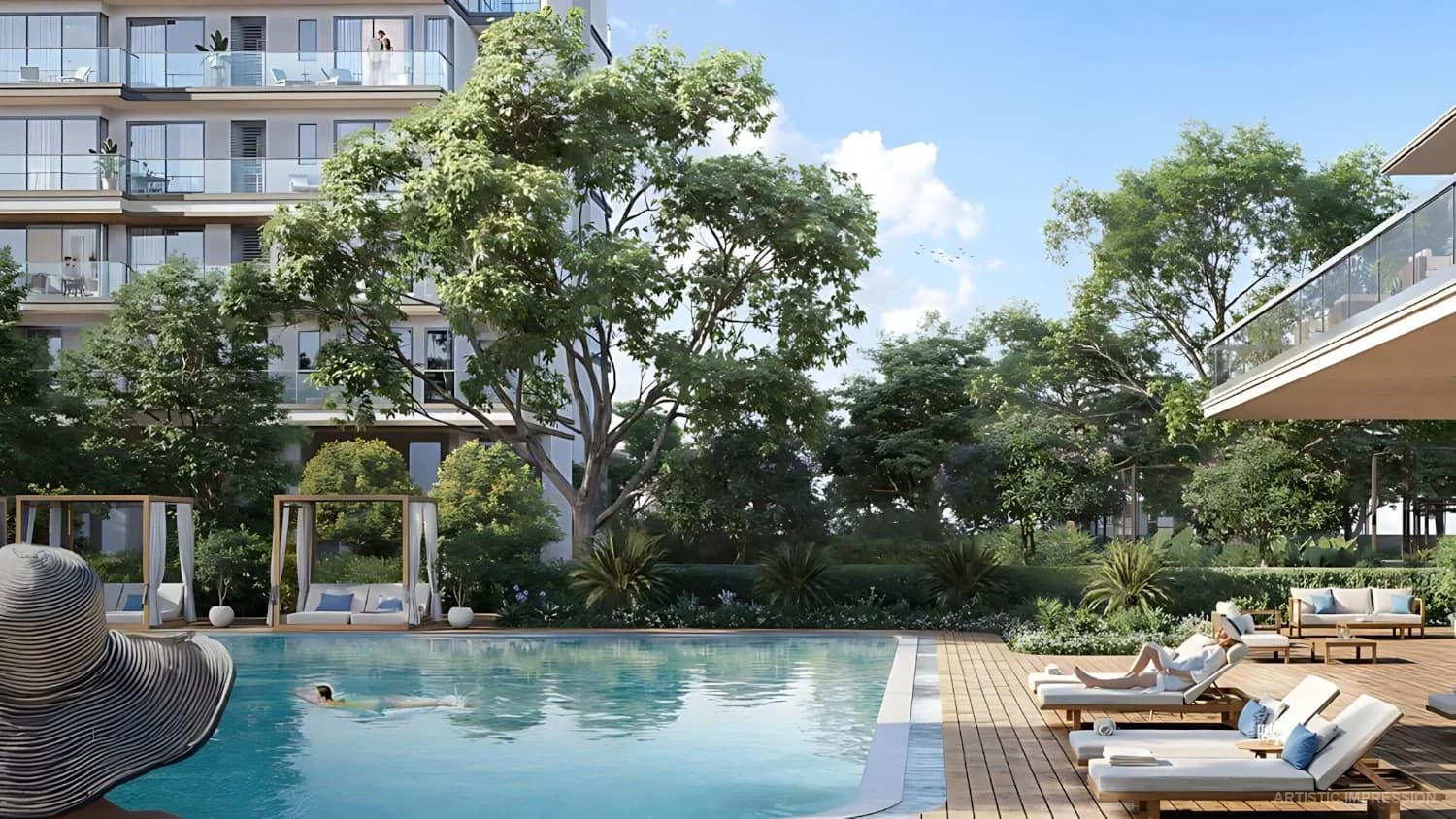Premium amenities at Emaar Serenity Hills with resort-style pool, multi-cuisine restaurant and revitalisation lounge