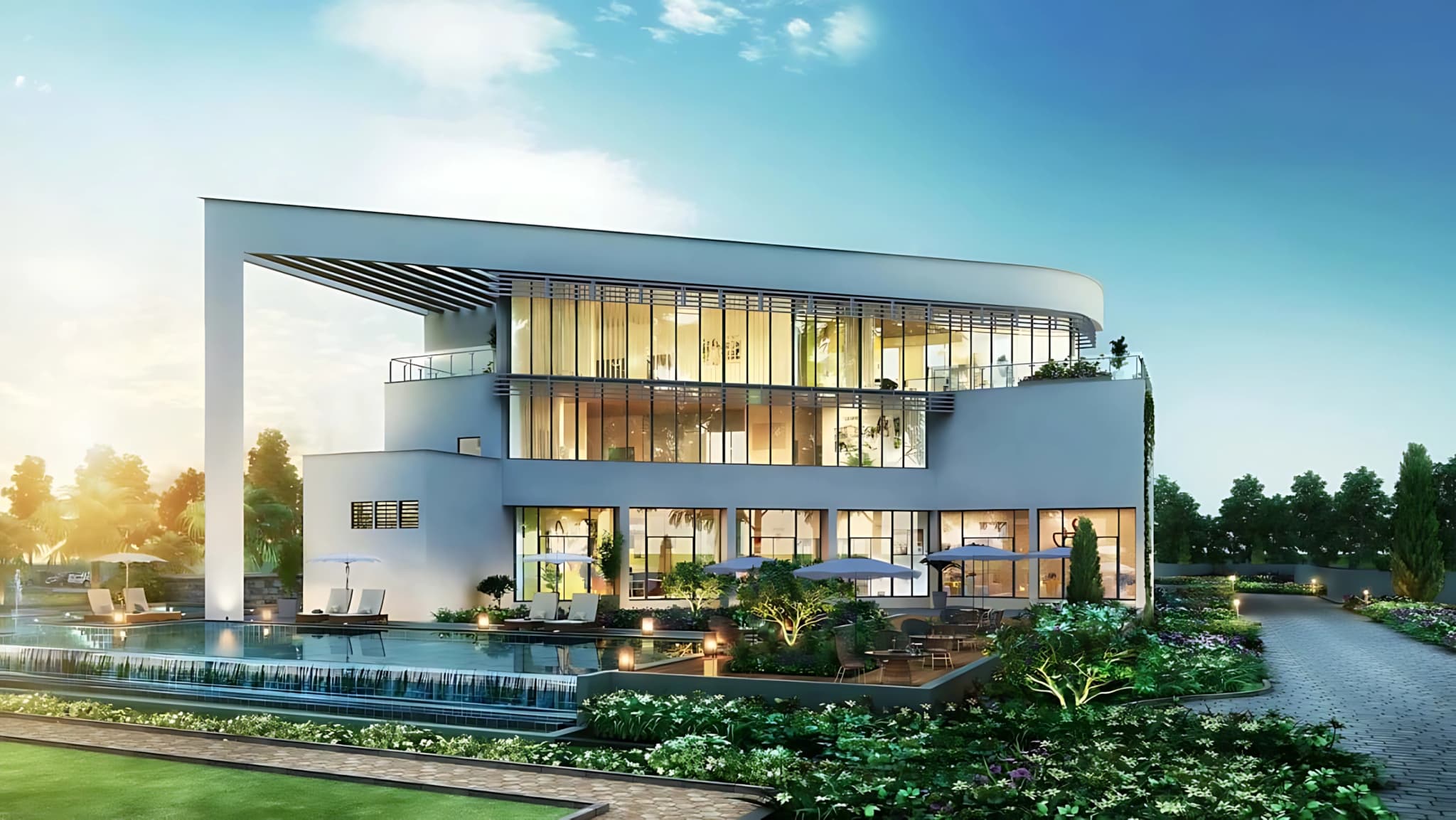 Godrej 101 clubhouse with modern architecture and premium lifestyle amenities in Gurugram