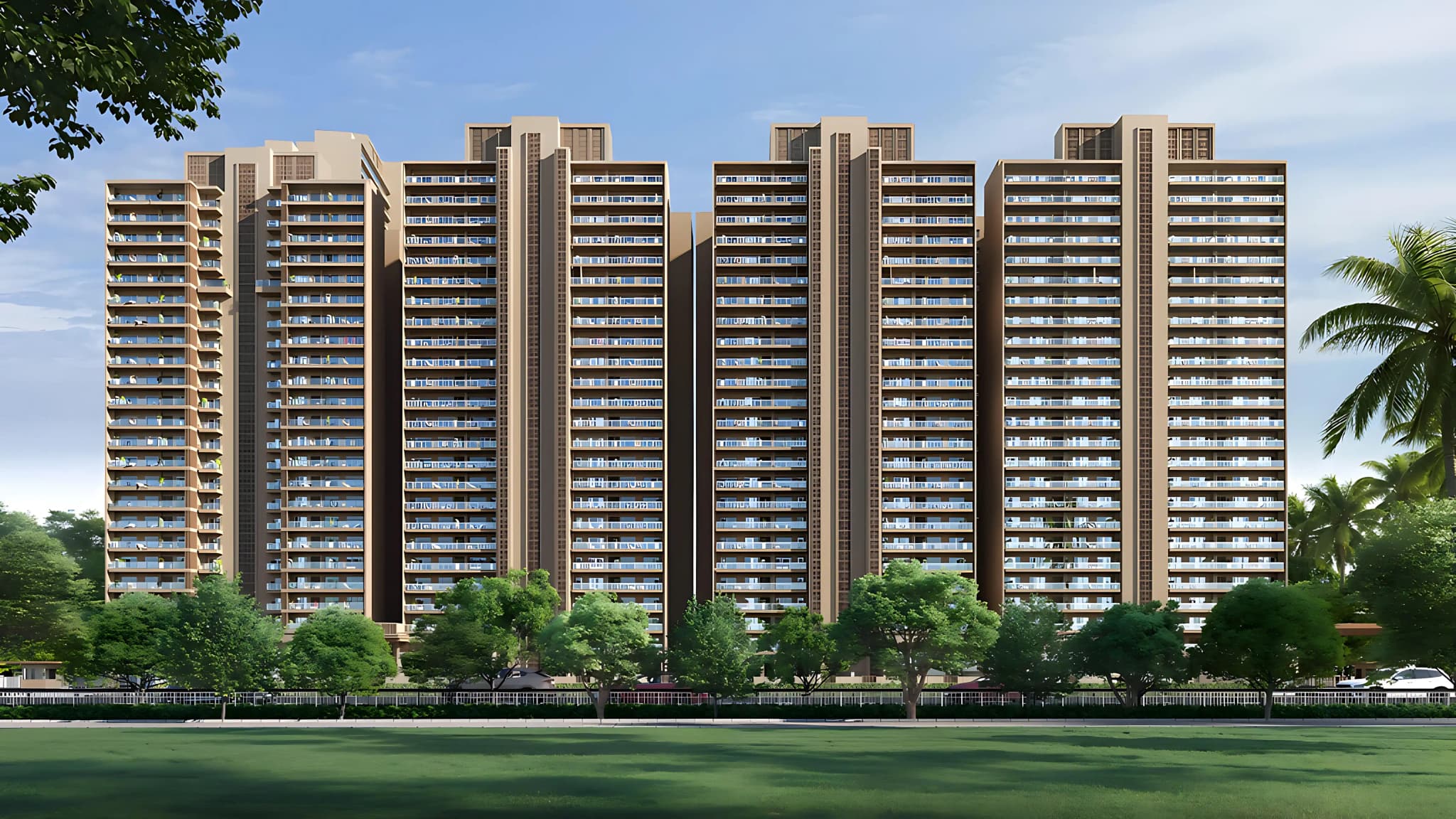 Godrej Majesty Greater Noida West premium residential towers with landscaped greens and modern amenities
