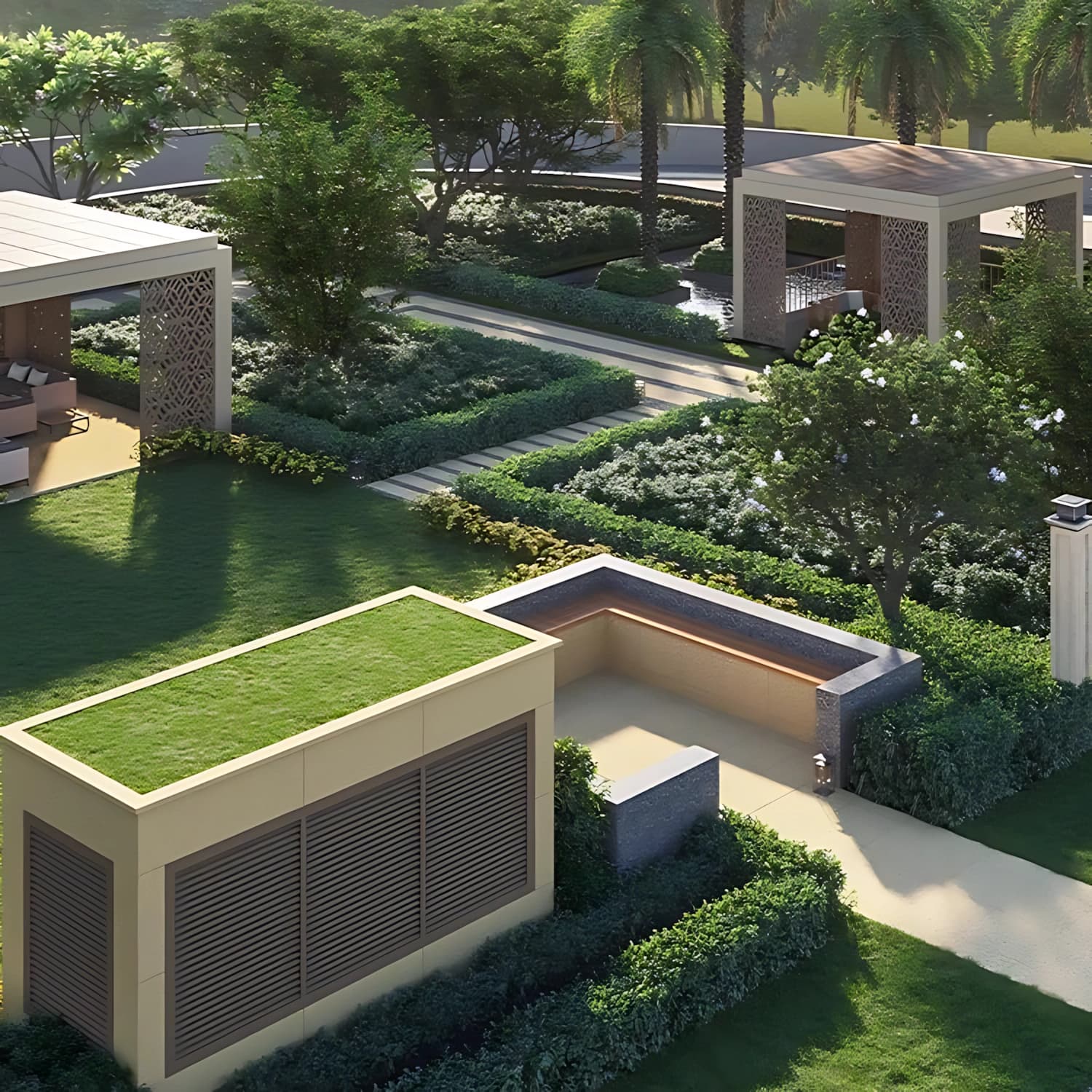 Premium residential towers with clubhouse and landscaped open spaces at Godrej Majesty