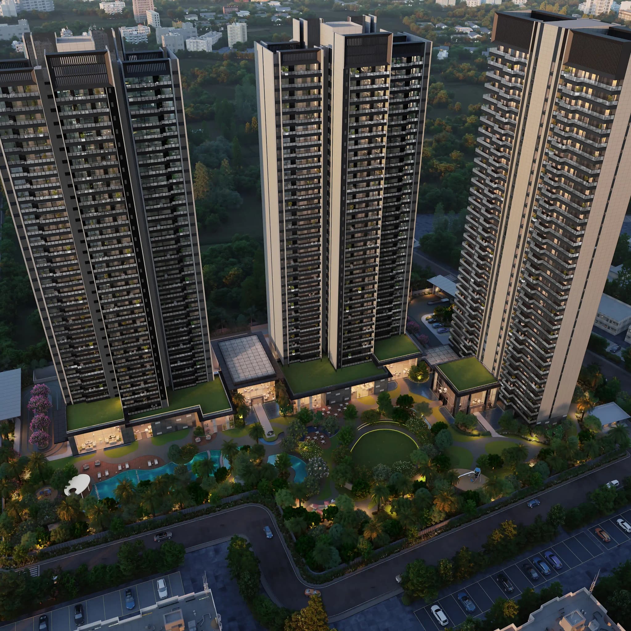 Premium residences with contemporary architecture and skyline views at Godrej Miraya Gurgaon