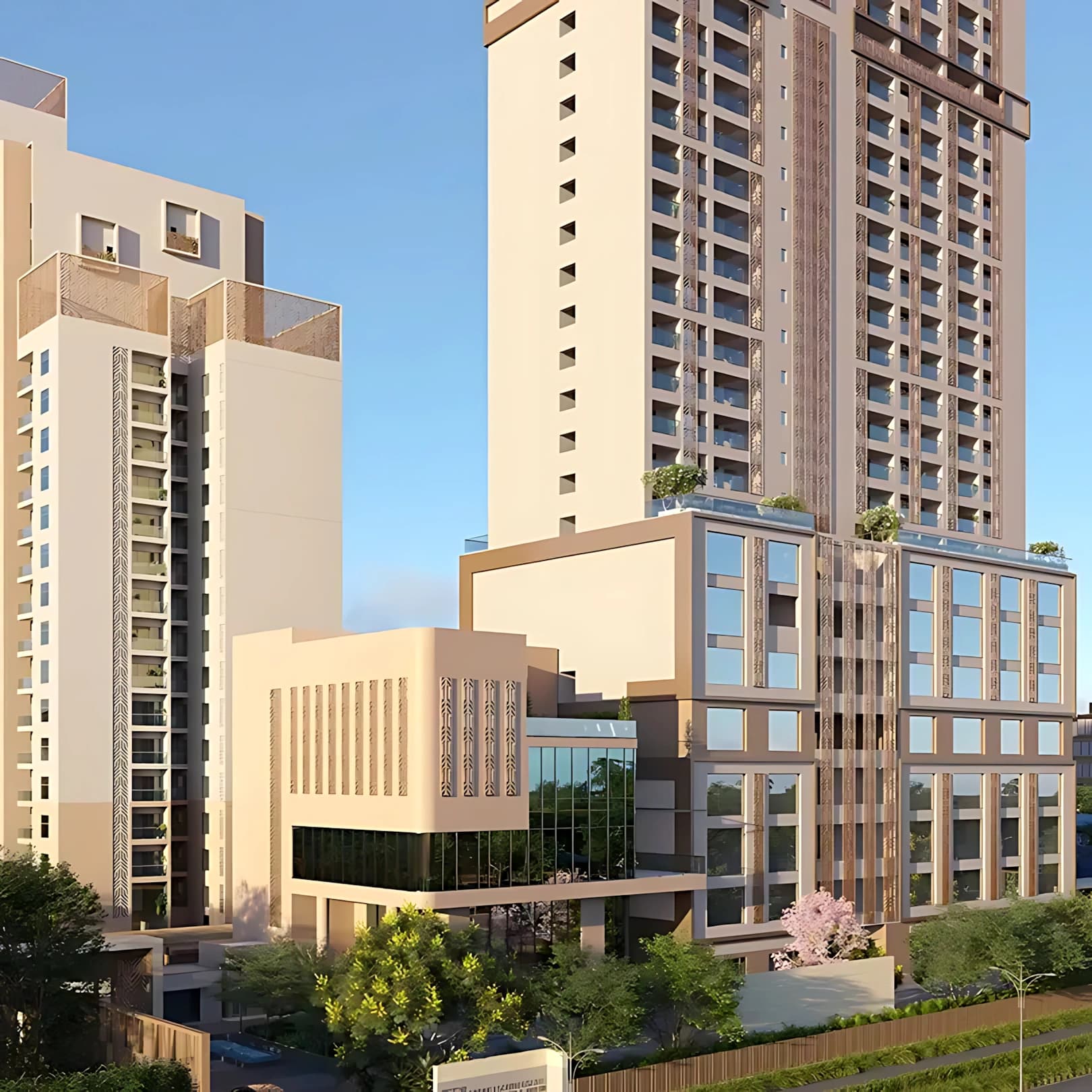 Luxury high-rise residences with skyline views and premium amenities at Godrej South Estate Delhi