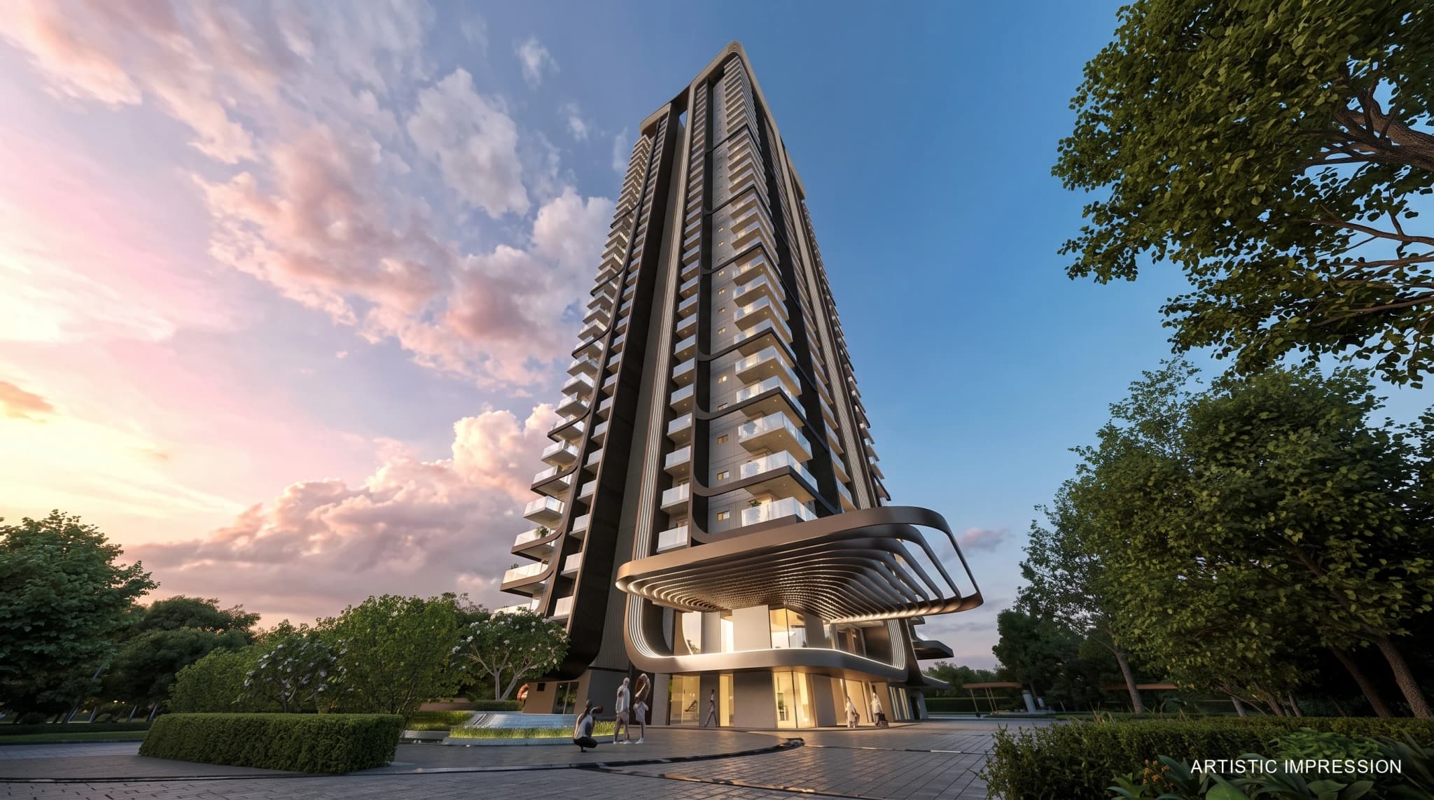 M3M Opus luxury residential tower exterior in Gurugram