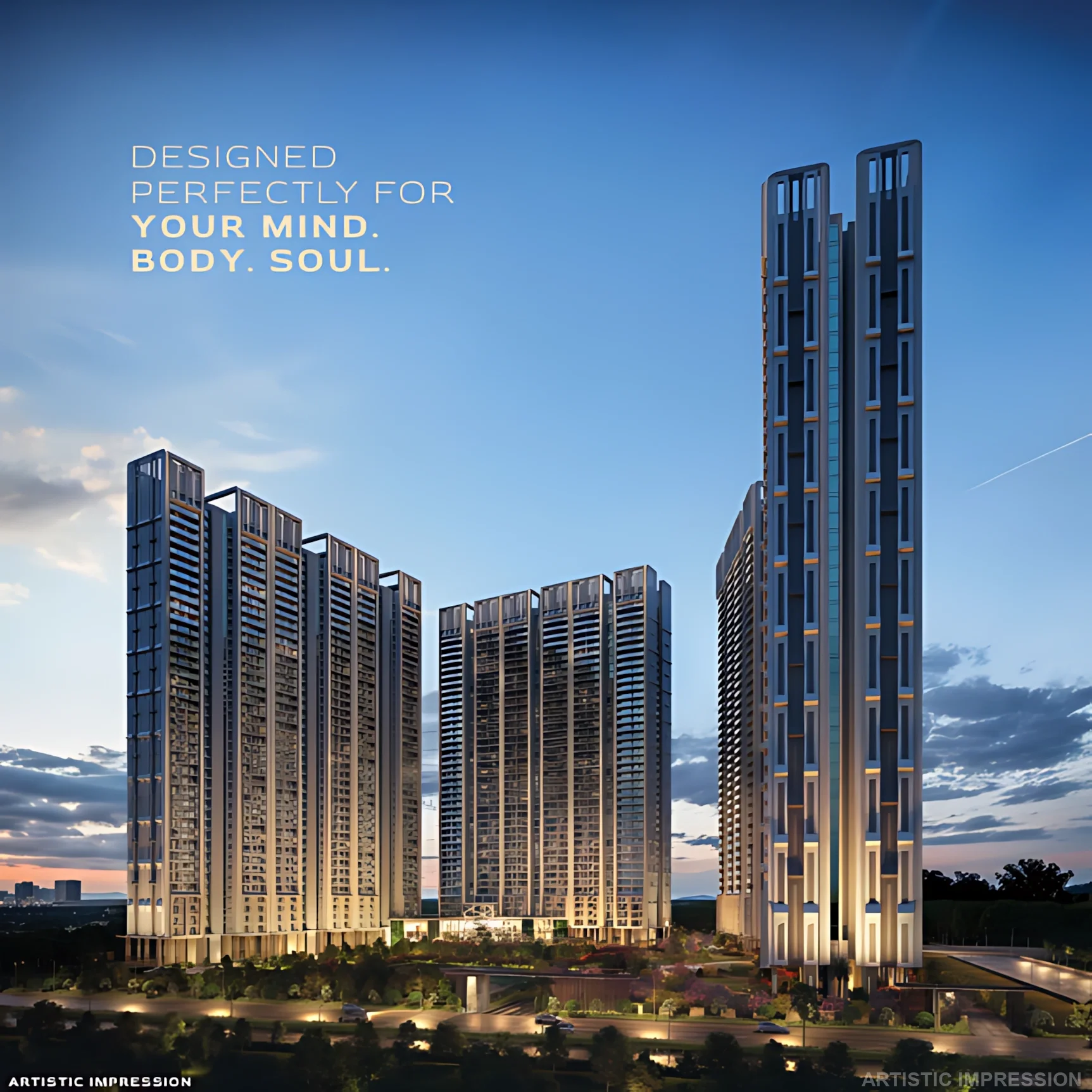 Premium residential towers designed for elevated living at Signature Global Sarvam