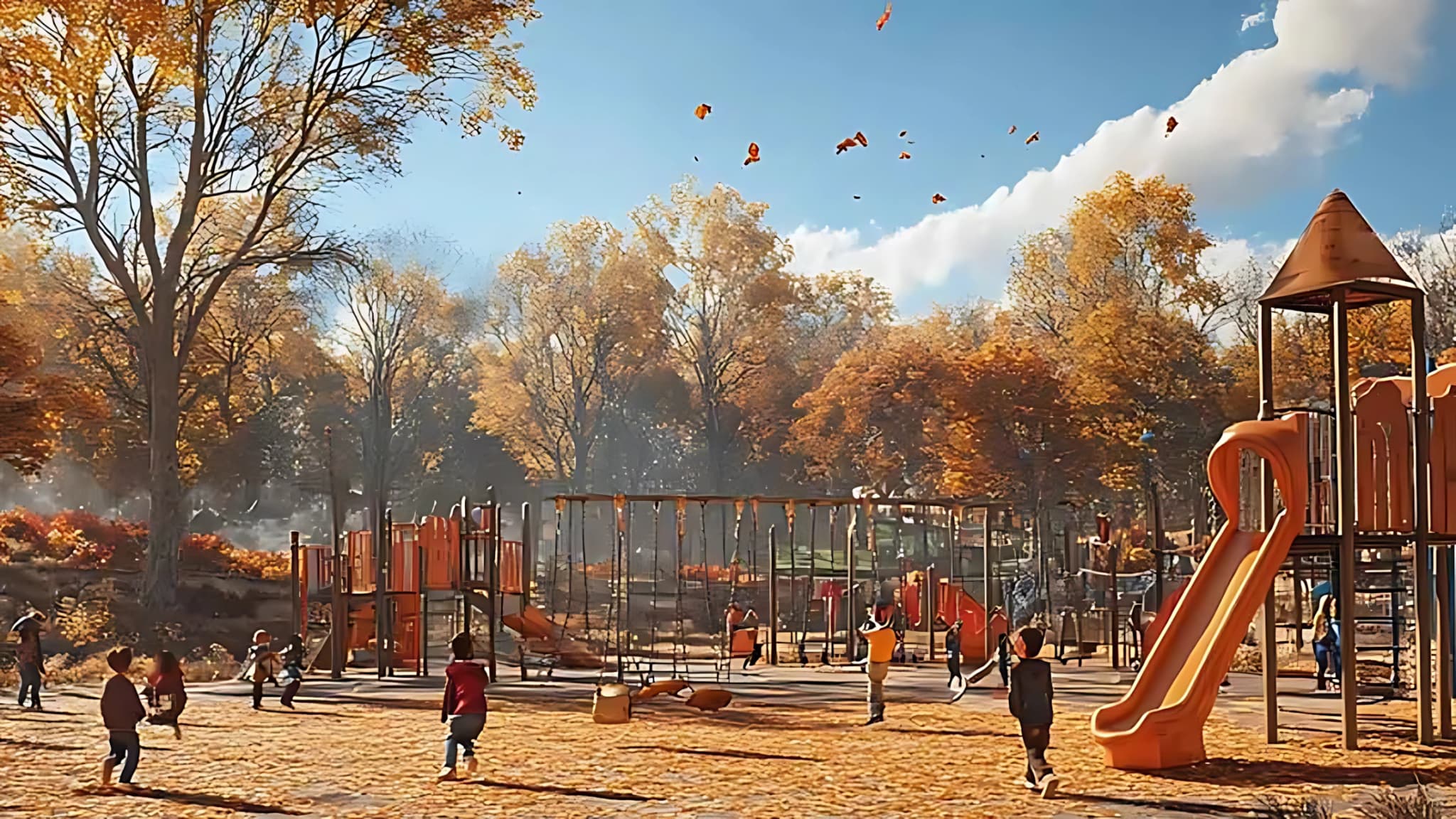 Landscaped outdoor recreational space at Smartworld Sky Arc Gurgaon
