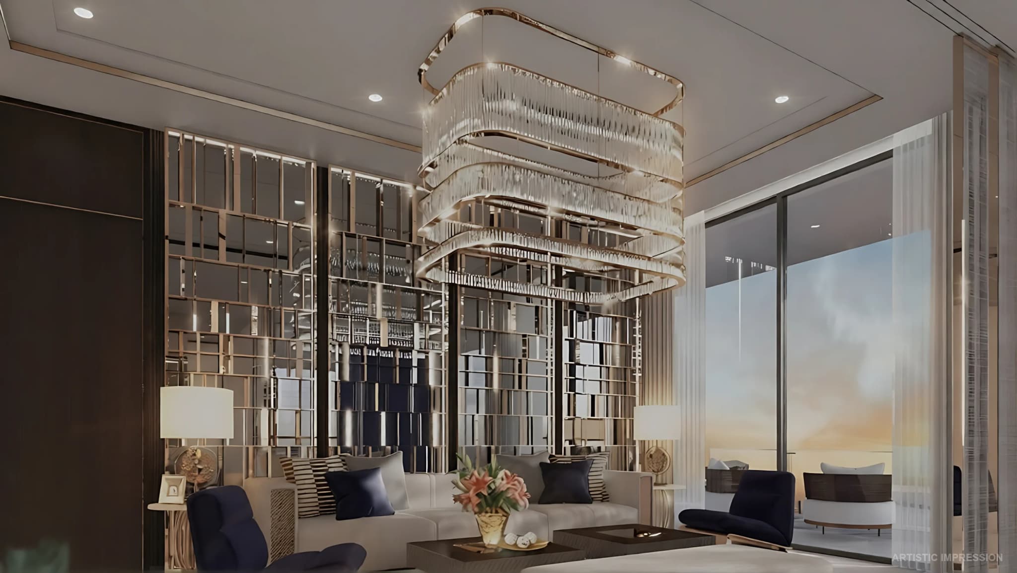 Ultra-luxury clubhouse interiors at Smartworld The Edition with premium lifestyle amenities