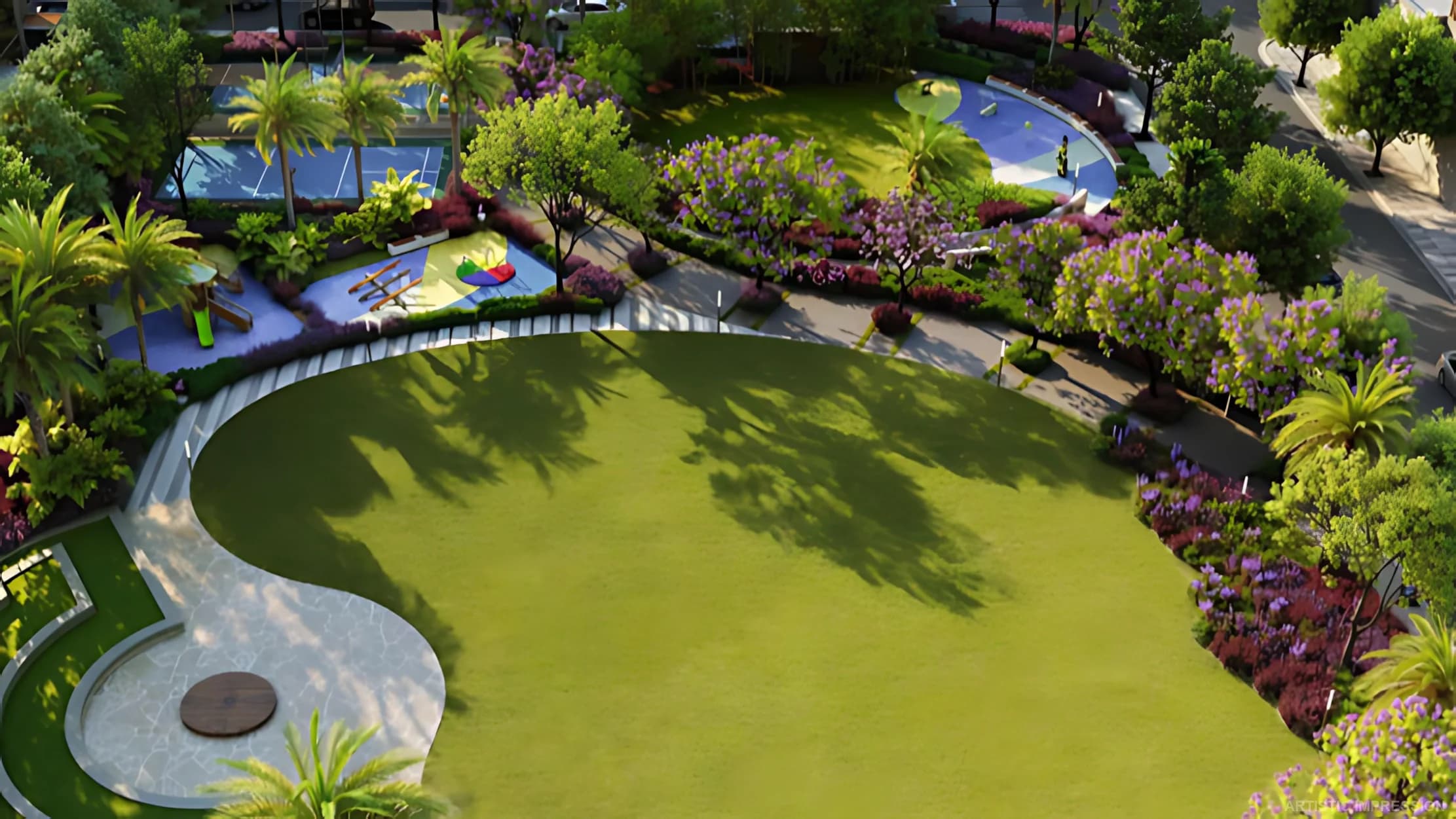 Modern recreational facilities at Trident Parktown township
